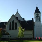 While we did not build the church, we did re-shingle the entire roof, INCLUDING the steeple